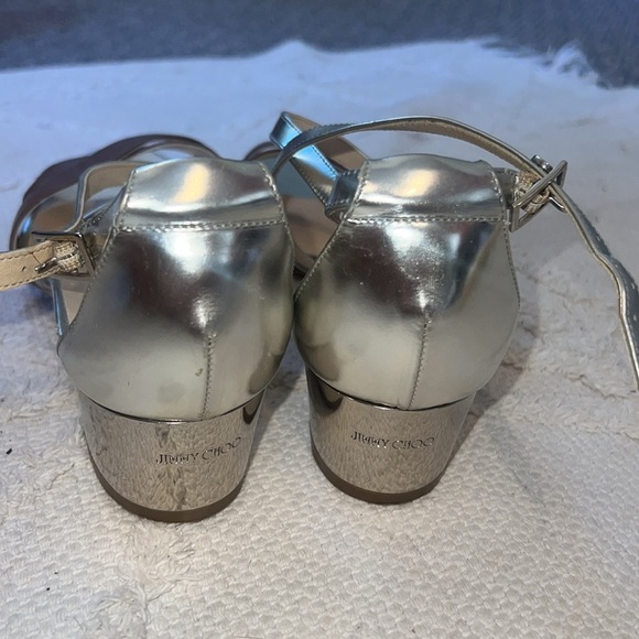 Jimmy Choo silver Heeled Sandals - Size 40 (9) - Picture 4 of 10